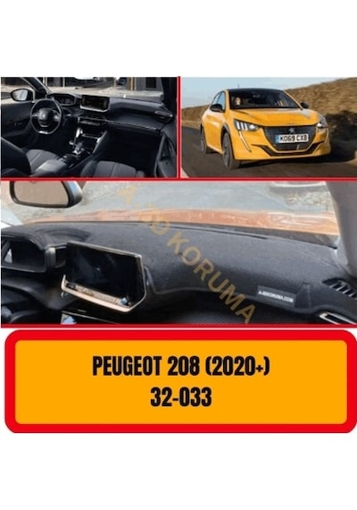 PEUGEOT 208 ( 2020+ ) ÖN GÖĞÜS / PANEL /  TORPİDO KORUMASI - KILIFI - HALISI