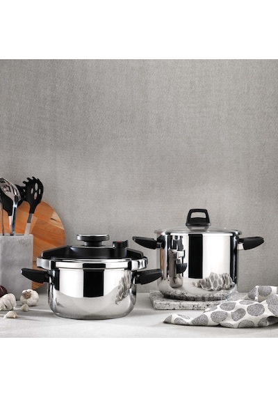 Schafer Compact Düdüklü Tencere Seti-4 6.5 Lt-4 Prç.-Siyah
