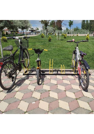 İlgi Trafik Bisiklet Park Yeri Bisiklet Park Alanı 6'lı Sarı - Siyah