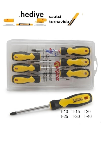 Rico Delikli Torx Tornavida Seti 6 Parça 003-rk0052