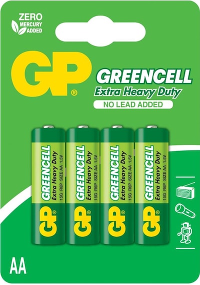Gp Greencel R6 Aa Boy Çinko Kalem Pil 4'lü Paket Gp15g U4