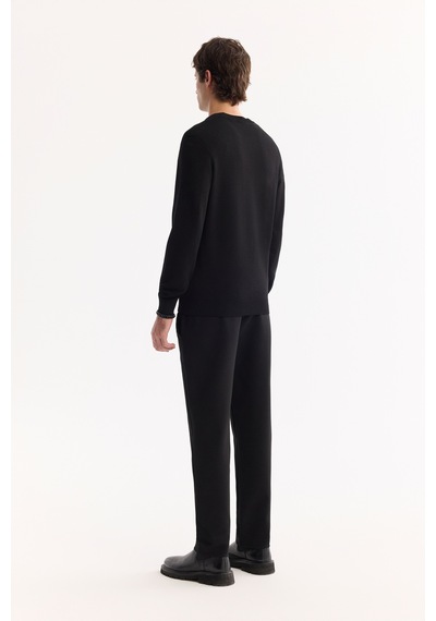 Avva Erkek Siyah Bisiklet Yaka Rayon Tüylenmeyen Dokulu Triko Regular Fit Kazak A52y5018 Avva Erkek Siyah Bisiklet Yaka Rayon Tüylenmeyen Dokulu Triko Regular Fit Kazak A52y5018
