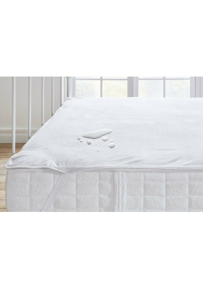 Sıvı Geçirmez Yatak Koruyucu Alez Tek Kişilik 100X200 Cm Beyaz