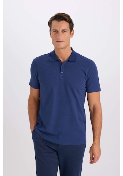 DeFacto Slim Fit Dar Kesim Polo Yaka Kısa Kollu Pamuklu Modal Karışımlı Basic Düz Tişört M6609AZ24SPIN131