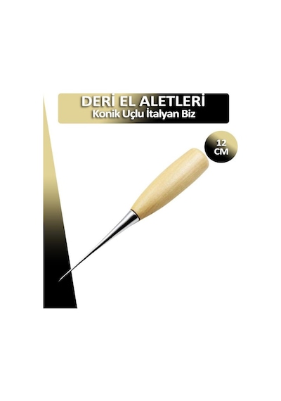 Konik Biz İtalyan Model Deri El Aleti