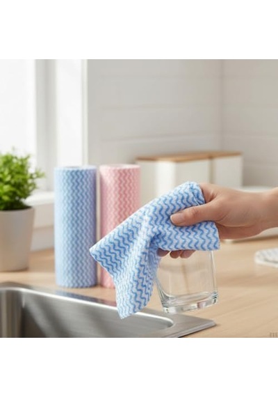 Lüks Temizlik Ve Toz Bezi - İz Bırakmayan Özel Dokulu - 25 Cm 30 Cm Kare Form - Tüm Yüzeyler İçin Uygun- 50 Par Diğer