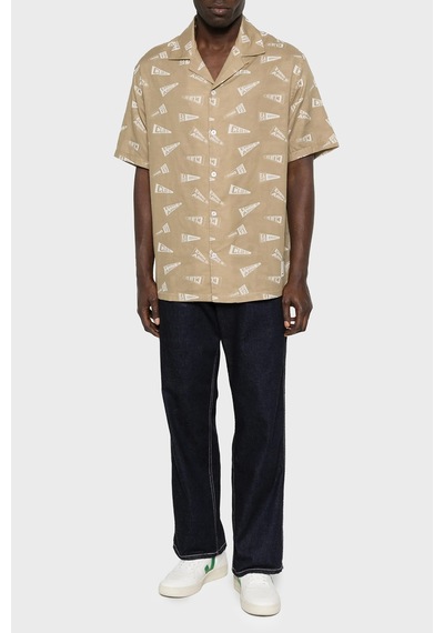 Emporio Armani Erkek Gömlek Em001084 Af22078 F1187 Koyu Bej