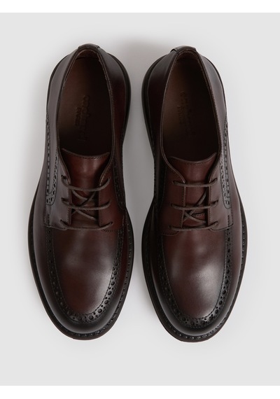 Cacharel Kahverengi %100 Deri Smart Casual Ayakkabı