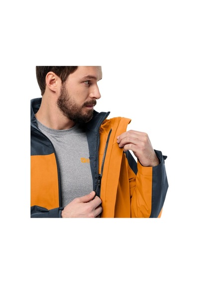 Jack Wolfskin 1115311-m0043 Taubenberg 3ın1 M Erkek Oudoor Mont Renkli Çok Renkli