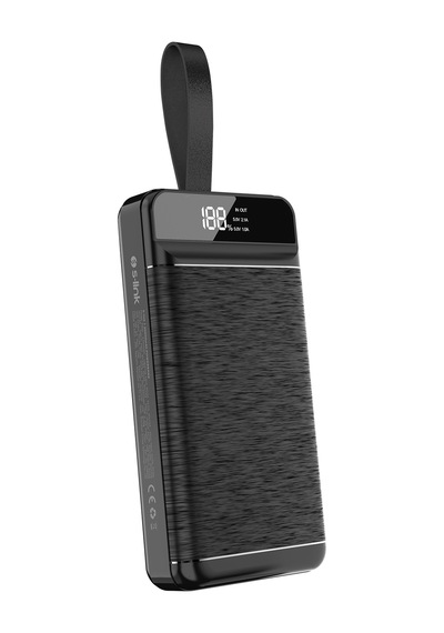 S-link P300 30000mah Pd22.5w+qc3.0 18w Siyah Lcd Taşınabilir Pil Şarj Cihazı Powerbank Siyah