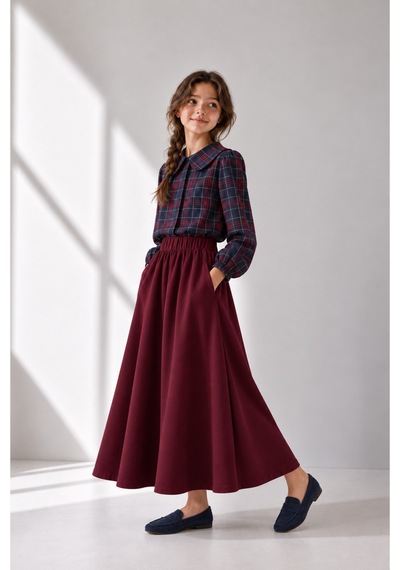 Angel&co. Girls Clothing Kız Çocuk Mevsimlik 2 İplik Etek-ince Viskon Gömlek Takım Vişne-lacivert Ekose - 923953886 Vişne-lacivert Ekose Angel&co. Girls Clothing Kız Çocuk Mevsimlik 2 İplik Etek-ince Viskon Gömlek Takım Vişne-lacivert Ekose - 923953886 Vişne-lacivert Ekose