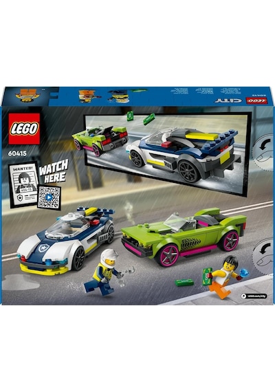 LEGO® City Polis Arabası ve Spor Araba Takibi 60415 6+ Yaratıcı Oyuncak Yapım Seti - 213 Parça