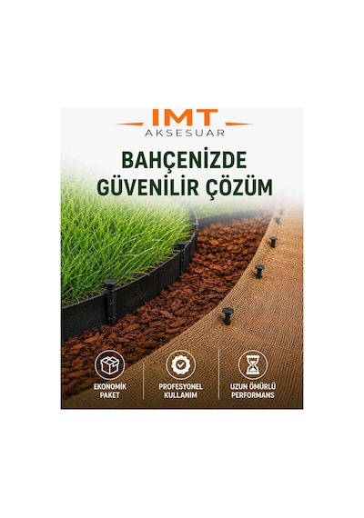 Çim Ayırıcı Ve Jüt Bezi Kazığı 100 Adet Çim Sınırlayıcı Zemin Sabitleme Çivisi Siyah