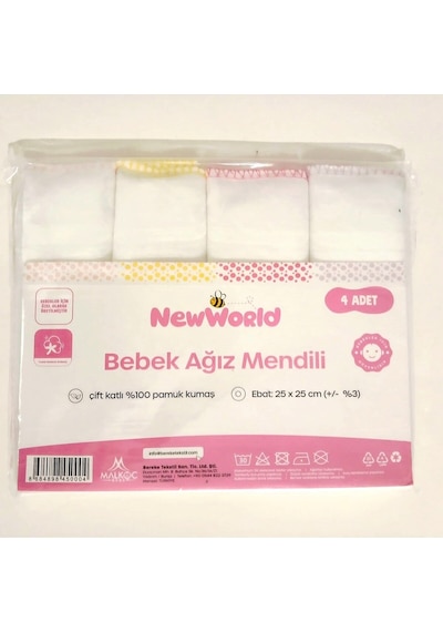 Bebek Ağız Mendili 4'lü