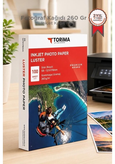 Özel Seri Fotoğraf Kağıdı 100 Adet 260 Gr 13x18 Kare Kart Duvar
