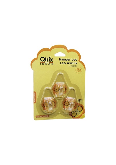 3pcs Leo Askı Şeffaf Askı Yapışkanlı Montaj 5324 50cm