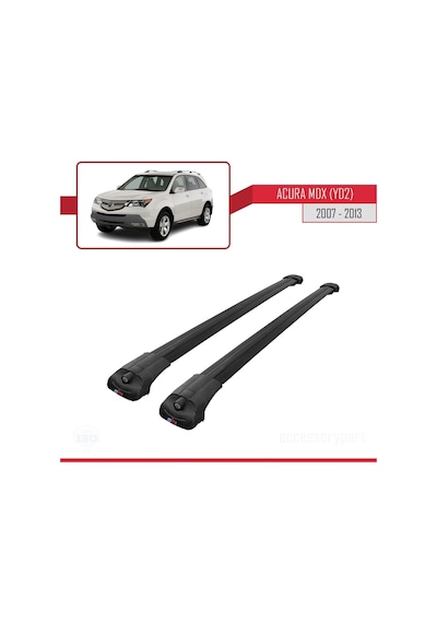Acura Mdx Yd2 2007-2013 Arası İle Uyumlu Ace-1 Ara Atkı Tavan Barı Siyah
