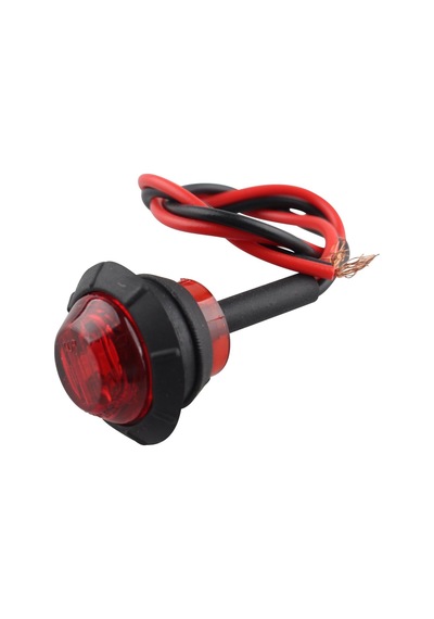 Off Road Kartal Gözü Yuvarlak Kırmızı Led Lamba 12-24v 5 Adet