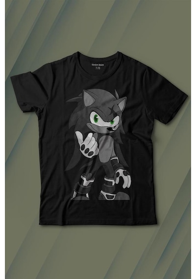 Kendim Seçtim Sonic Boom Hedgehog Baskılı Tişört Çocuk T-shirt 001