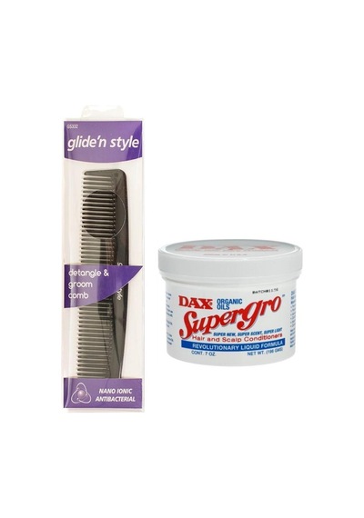 Dax Supergro Saç Kremi 198 ML + Glide'n Style Detangle & Groom Saç Açma Tarağı