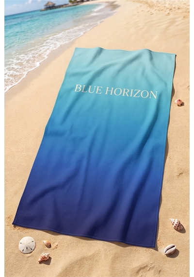 75x150 Cm Plaj Havlusu Deniz Koleksiyonu Premium Özel Tasarım Hızlı Kuruyan Mikrofiber Havlu Mavi