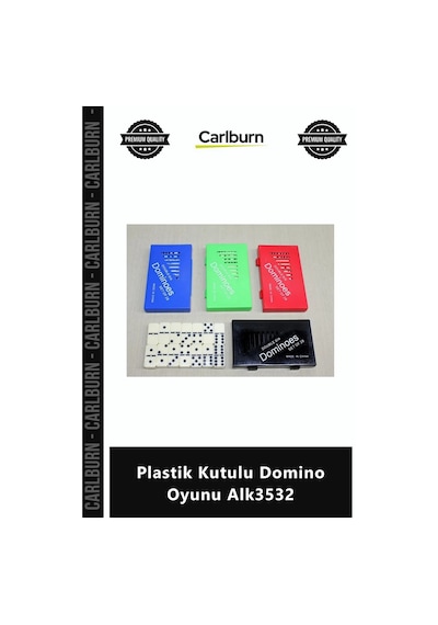 Özel Üretim Logolu Hediye Eğlenceli Strateji Zeka Seti Plastik Kutulu Domino Oyunu Alk3532