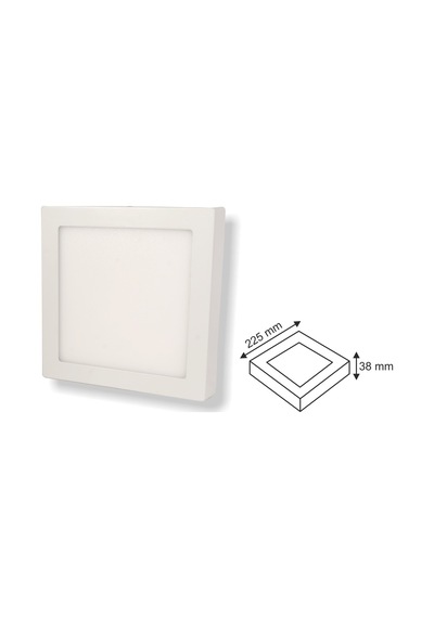 Helios 18w Sıva Üstü Led Panel Beyaz Kare