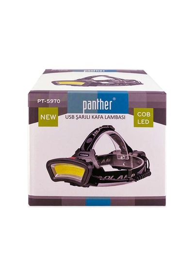 Panther Pt-5970 Usb Şarjlı Kafa Lambası Beyaz - Siyah