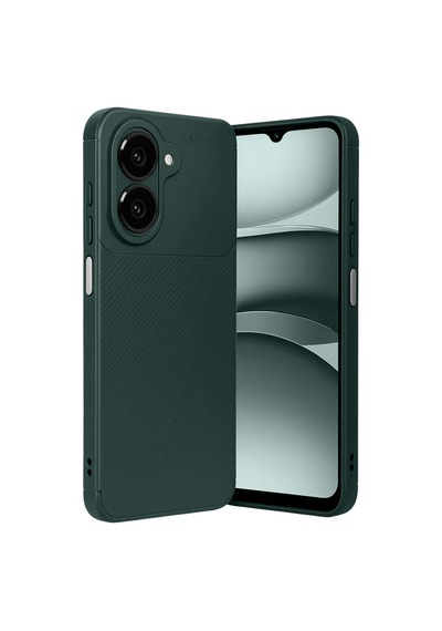 Samsung Uyumlu  Galaxy A07 4g Auto Focus Karbon Kapak - Koyu Yeşil 0.2M-Çok Renkli