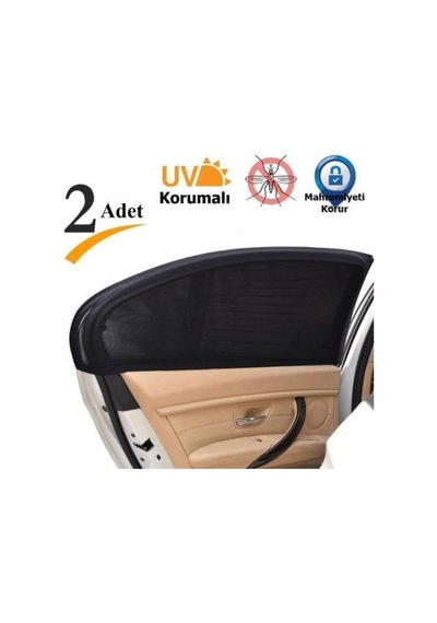 2 X Uv Koruma Araba Oto Güneş Işığı Gölge Araba Arka Yan Pencere Perdeleri