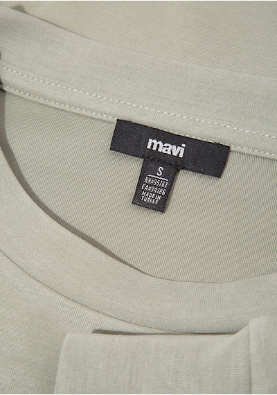 Mavi - Lux Touch Tencel Tm Modal Yeşil Sweatshirt 168837-71481 Yeşil