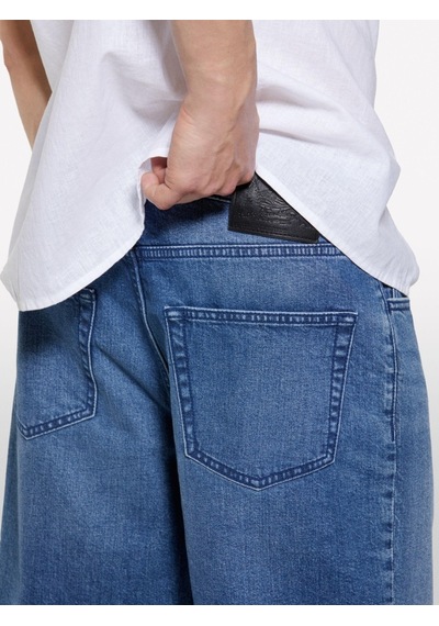 Sisley %100 Pamuk Orta Bel Regular Fit Denim Şort Erkek Mavi Denim Şort - 325p4mcps9019 Haki Yeşili