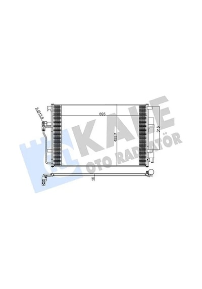 Mercedes Sprinter 316 Cdi Klima Radyatoru 2013-2019 Kale 343025