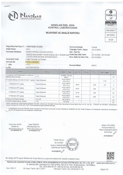 Natura Datça Nurlu Badem 1 KG