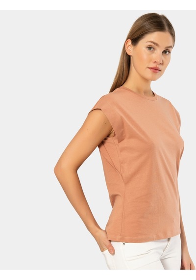 Türen Kadın Vatka Görünümlü T-shirt 3401/somon 001