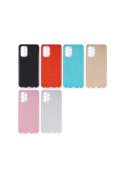 Samsung Uyumlu Galaxy A13 4g Kılıf Zore Shining Silikon Mor
