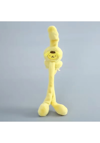 Mj Toys Hareketli Kulaklı, Oynar Kulaklı Peluş Kulaklık Sarı
