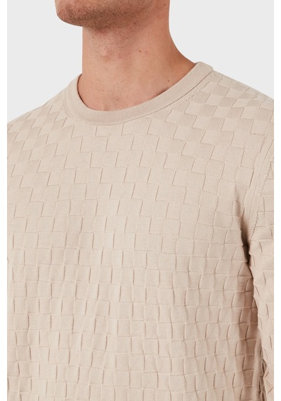Calvin Klein Erkek Kazak K10k113747 Ace Ekru Ekru