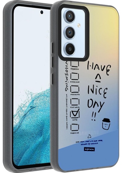 Samsung Galaxy Uyumlu A14 Kılıf Desenli Dragon Sert Kapak