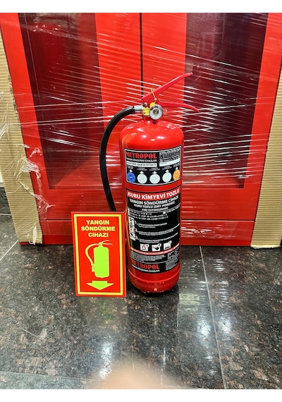 6 Kg Abc Tozlu Yangın Söndürme , Yangın Söndürme Tüpü , Yangın Söndürme ,teknim Tfb-3165g El I