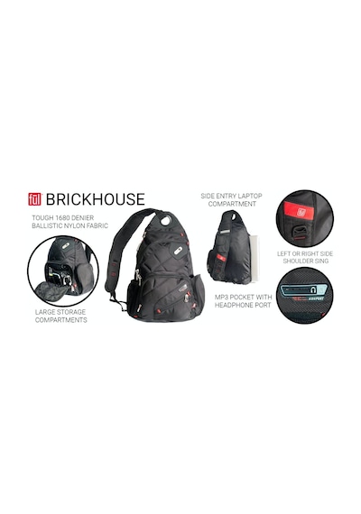 FUL USA Brick House 13" Çapraz Unisex Laptop Sırt Çantası