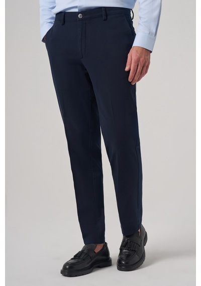 Morven Erkek Lacivert Pamuk Trend Dynamic Fit Chino Pantolon 26ks003004200 Lacivert