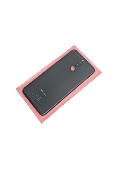 Tkgz - Mate 10 Lite Kasa Batarya Kapağı Kamera Lens Yan Tuş Takımı Siyah