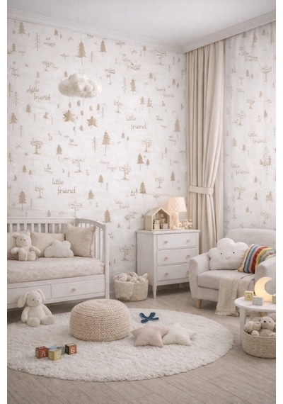 Zımmer 12651 Looney Tunes 5m2 Duvar Kağıdı Çok Renkli