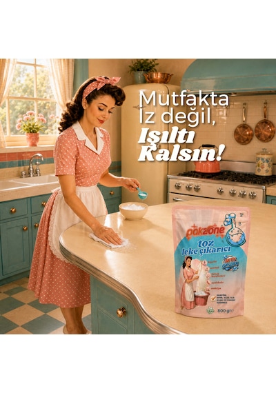 Pakzone Aktif Oksijen Çamaşır Ve Yüzey İçin Çok Amaçlı Oksijenli Toz Leke Çıkarıcı 800 Gr
