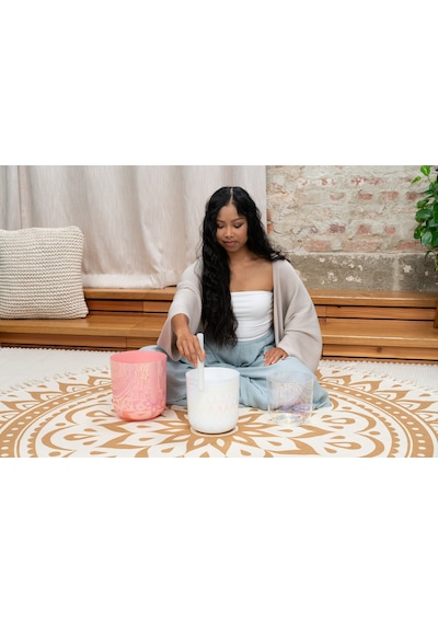 Meinl Sonic Energy 3-parça Essence Crystal Singing Bowl Set E4 / B3 / G3, 440 Hz