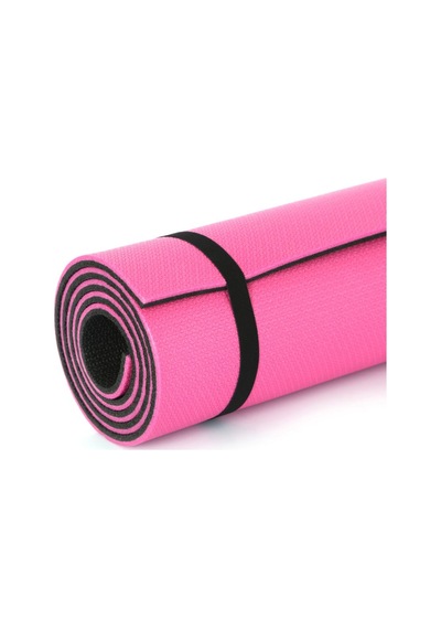 10mm Yoga Matı Pembe Çok Renkli