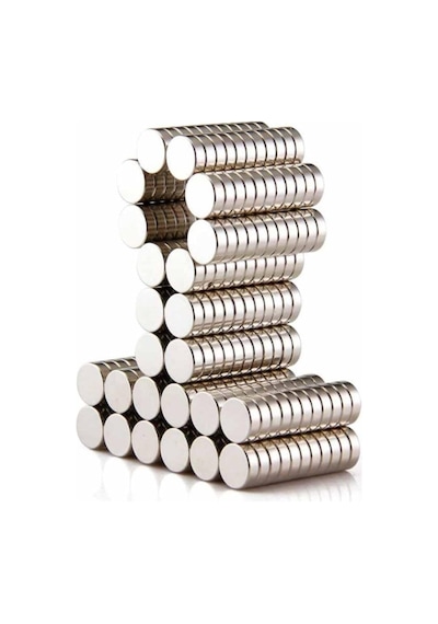 Dünya Magnet 100 Adet 8mm X 3mm Yuvarlak Güçlü Neodyum Mıknatıs Magnet