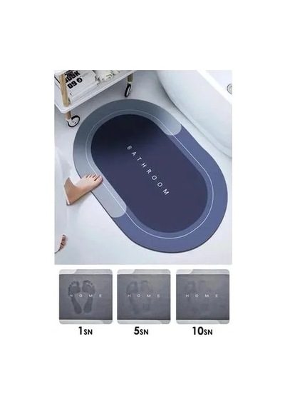 Oval Süper Emıcı Banyo Paspası ,