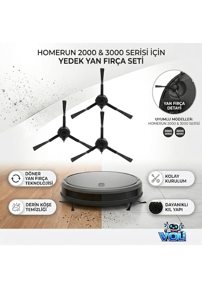 Philips Homerun 2000, Xu2000/10-20 Xu2100/10-20 İçin Yedek Parça Seti Fırça Filtre
